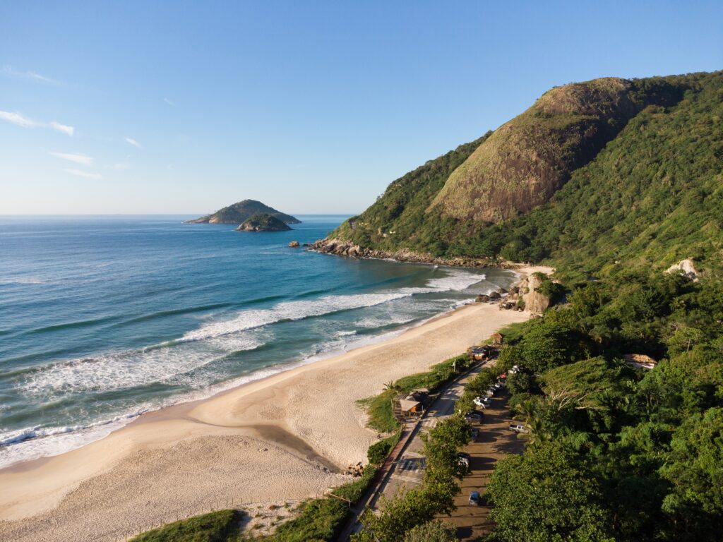 Aerial,View,Of,Prainha,Beach,,A,Paradise,In,The,West